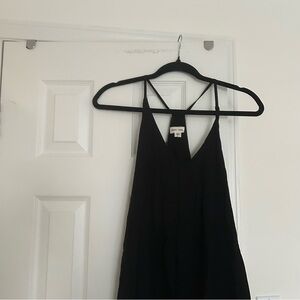 Elegant Black Strappy Dress